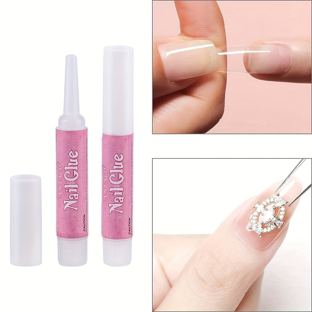 3pcs Nail Glue for Press On Nails Glue manicure set Nail Prep kit