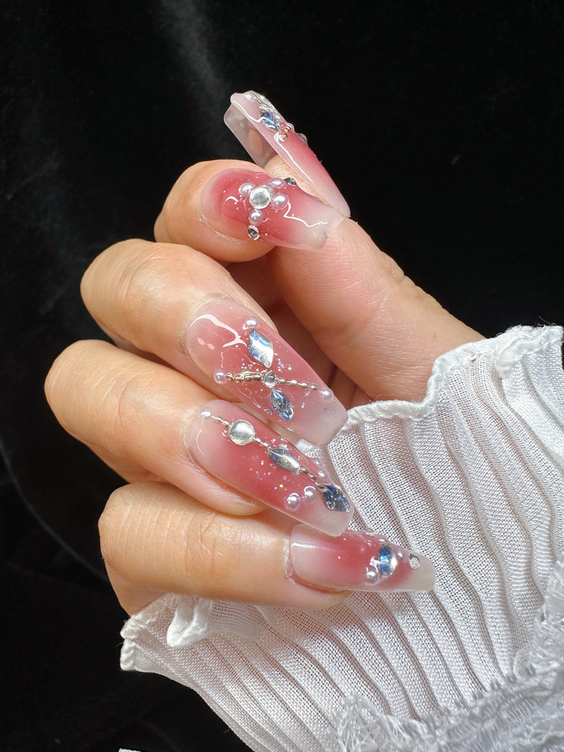 Arabic princess (long) Reusable HandMade Press On Nails - TiffsGift