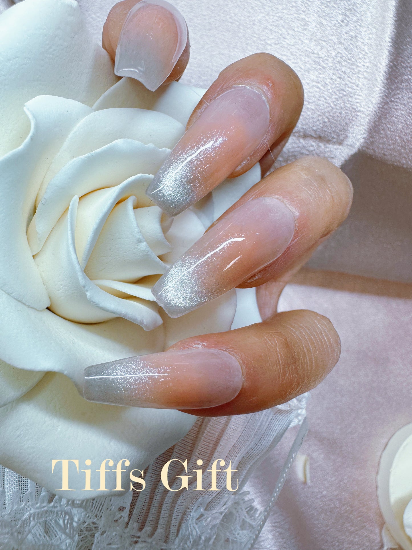 Cat eye French tip (long) - TiffsGift