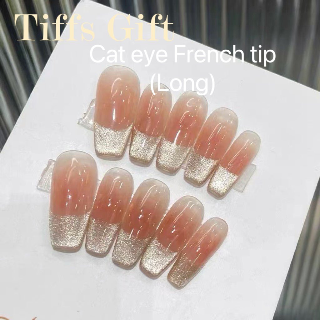 Cat eye French tip (long) - TiffsGift