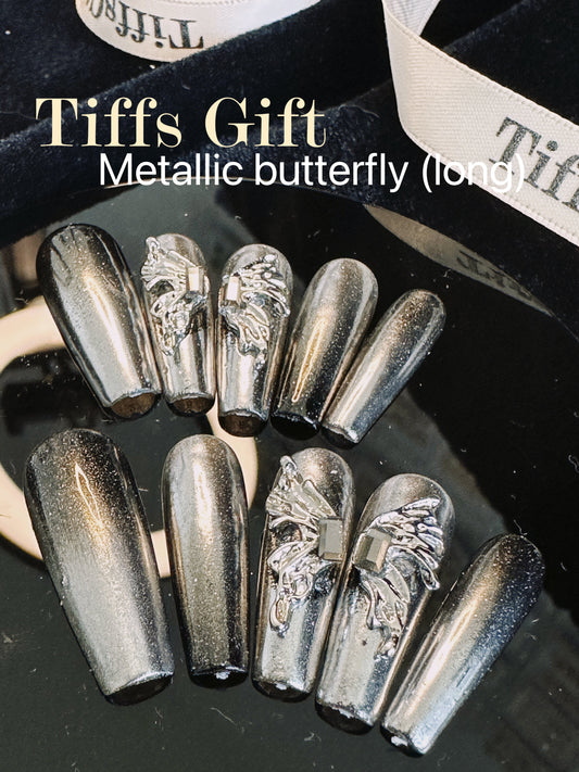 Metallic butterfly (long) - TiffsGift