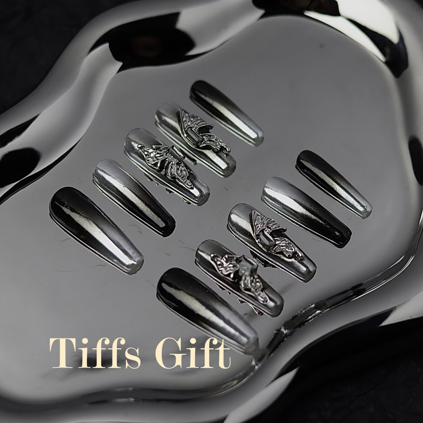 Metallic butterfly (long) - TiffsGift