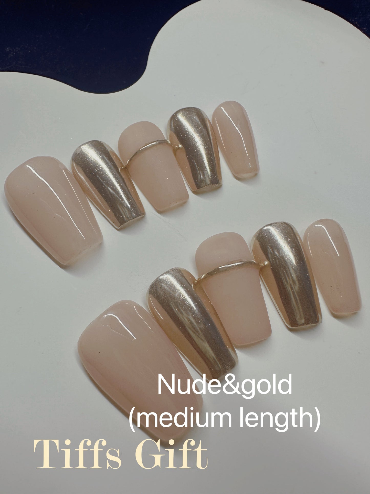 Nude&gold(medium length) - TiffsGift