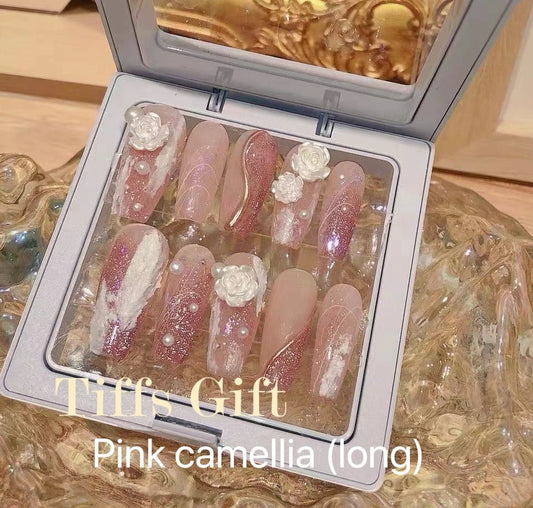 Pink camellia (long) - TiffsGift
