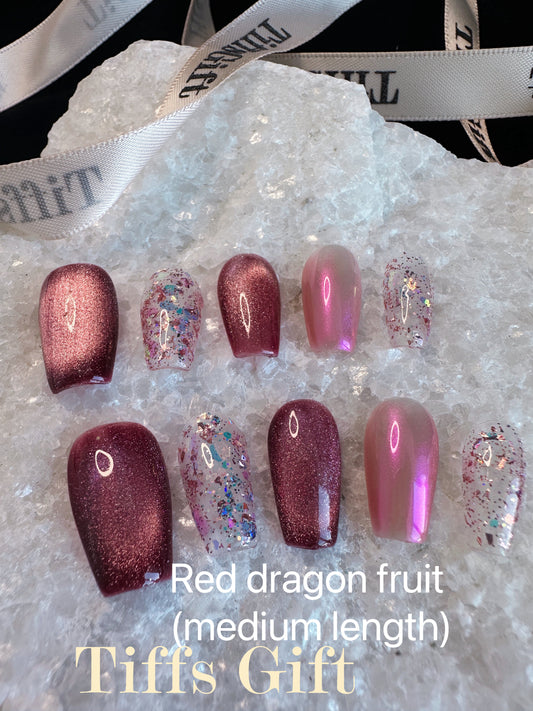 Red dragon fruit (medium length) - TiffsGift