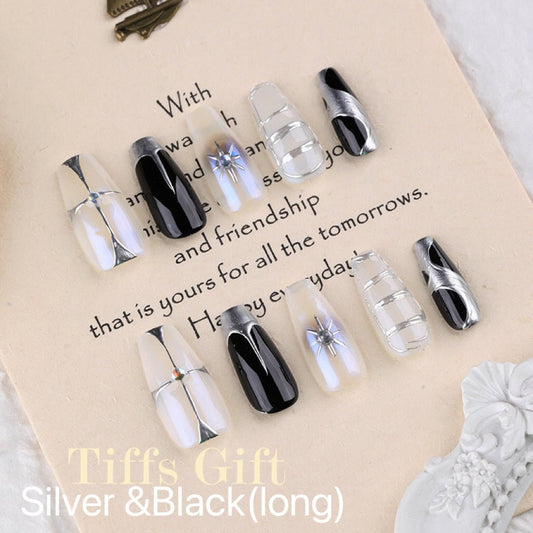 Silver &Black(long) - TiffsGift